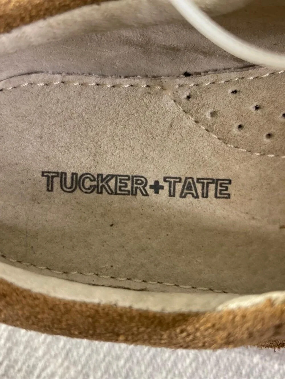 Tucker + Tate Boys Brown Suede Oxford Shoes Size 8.5 Toddler Lace Up Dressy